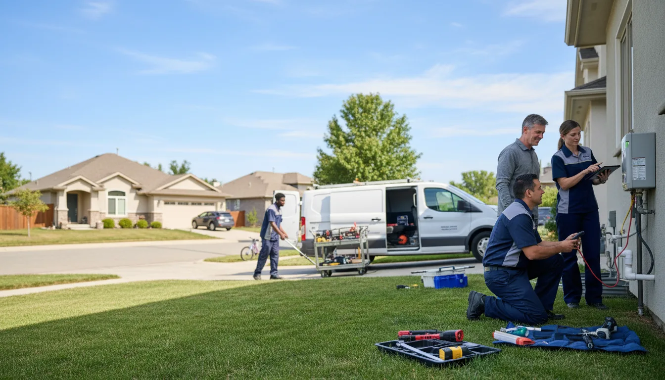 Tankless water heater service in Menno, SD